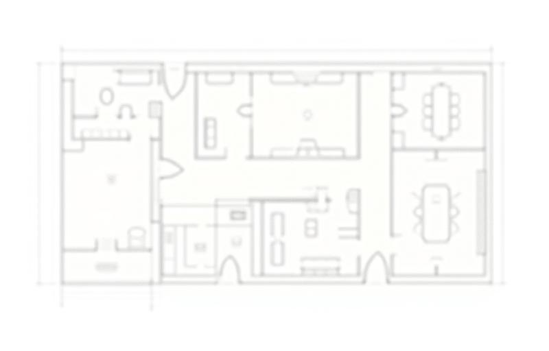 Floor plan and layout for a modern commercial office building.